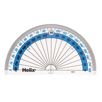 Two Coloured Semi-Circular Protractor