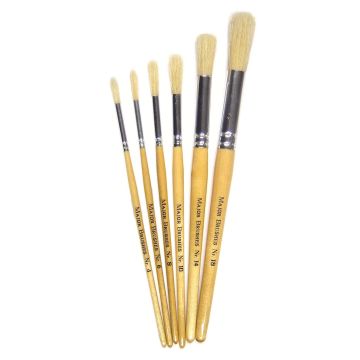 Hogs Hair Brush Infant Short Assorted - Pack of 6