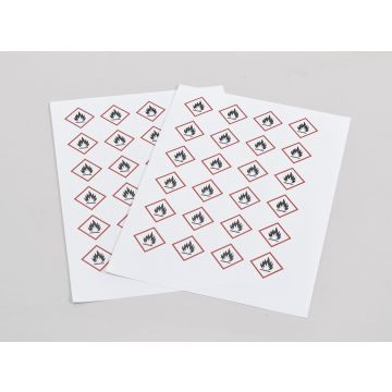 Hazard Warning Labels - Flammable GHS02