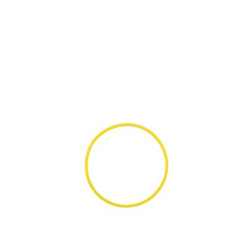 Hula Hoop - 460mm  - Yellow
