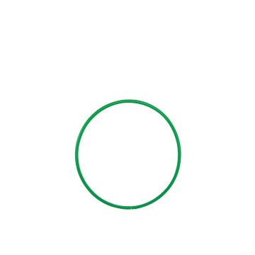 Hula Hoop - 610mm - Green