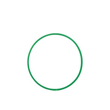Hula Hoop - 760mm - Green
