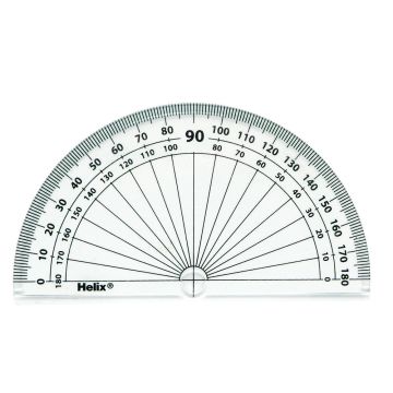 Helix Protractors 100mm 180&deg; - Pack of 50