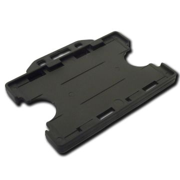 Card Holder Double Sided Landscape - Black - Pack of 50