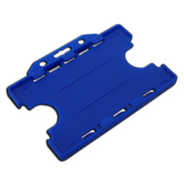 Card Holder Double Sided Landscape - Blue - Pack of 50