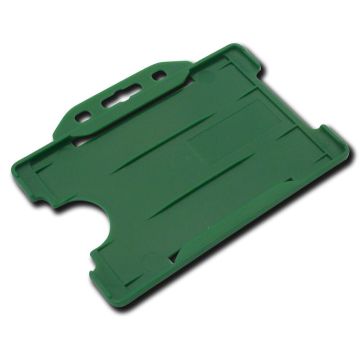 Card Holder Single Sided Landscape - Green - Pack of 50
