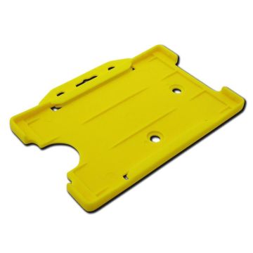 Card Holder Single Sided Landscape - Yellow - Pack of 50