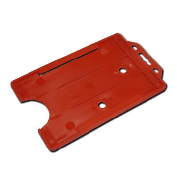 Card Holder Single Sided Portrait - Red - Pack of 50