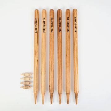 SHOSHIN  Cricket Stump & Bail Set - 32in