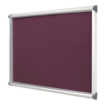 Shield Interior Showcase Aluminium Frame 575 x 712mm - Dark Wine