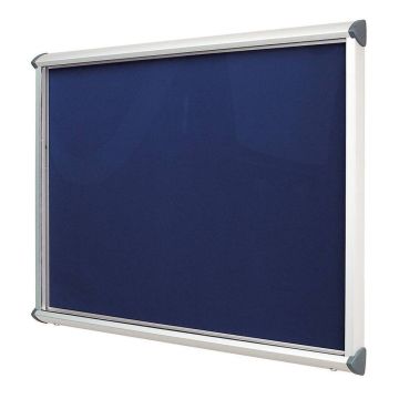 Shield Interior Showcase Aluminium Frame 575 x 712mm - Ink Navy