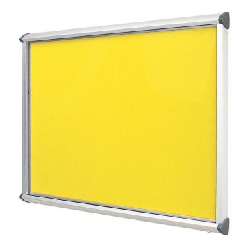 Shield Interior Showcase Aluminium Frame 575 x 712mm - Primrose Yellow