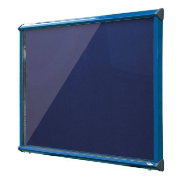 Shield Interior Showcase Blue Frame 575 x 712mm - Ink Navy