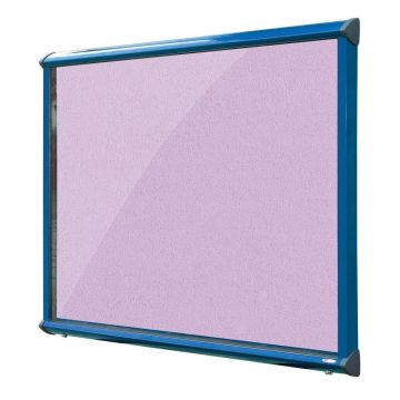 Shield Interior Showcase Blue Frame 575 x 712mm - Lilac