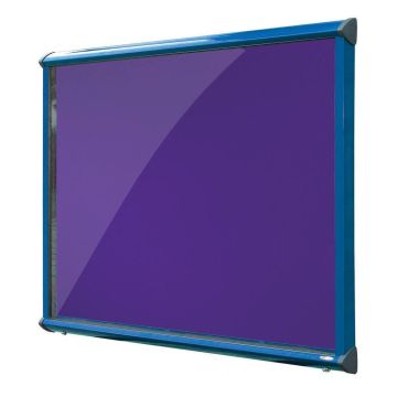 Shield Interior Showcase Blue Frame 575 x 712mm - Purple