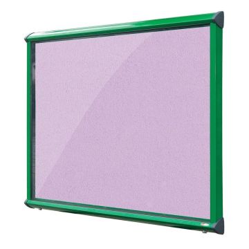 Shield Interior Showcase Green Frame 575 x 712mm - Lilac