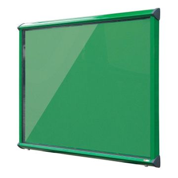Shield Interior Showcase Green Frame 575 x 712mm - Quince