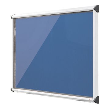 Shield Interior Showcase White Frame 575 x 712mm - Blueberry
