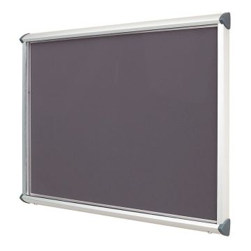 Shield Interior Showcase Aluminium Frame 750 x 537mm - Gunmetal