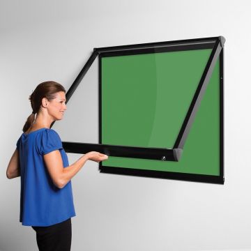 Shield Interior Showcase Black Frame 750 x 537mm - Quince