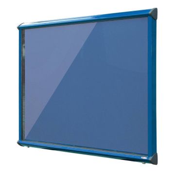 Shield Interior Showcase Blue Frame 750 x 537mm - Blueberry