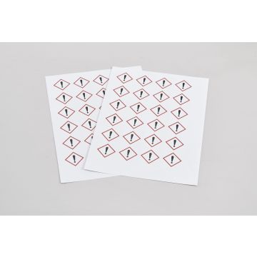 Hazard Warning Labels - Toxicity Category 4 / Irritant GHS07