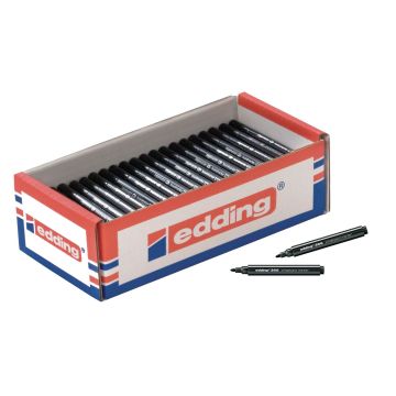 Edding 366 Mini Whiteboard Marker Black Bullet Tip - Pack of 100