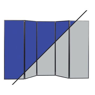Busyfold Light 1800 Display System 5 Panel - Blue/Grey