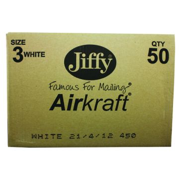 Jiffy Airkraft White - 220 x 320mm - Pack of 50