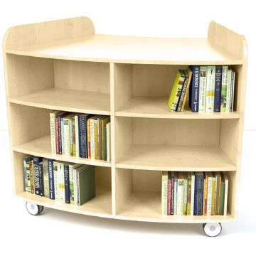 Maplescape Curved Bookcase H100cm - Maple