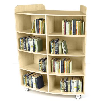 Maplescape Curved Bookcase H150cm - Maple