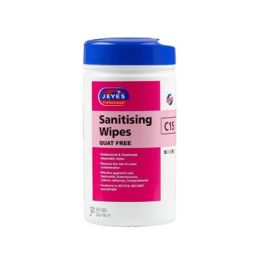 Jeyes Defence Sanitising Wipes Pack - Pack of 100