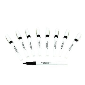 Fine Drywipe Whiteboard Pens Black - Pack of 36