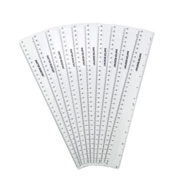 School Essentials Shatterproof Rulers 12in/30cm White - Pack of 10