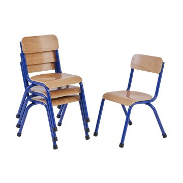 Milan Chairs - Pack of 4 - Blue - 4-6 years