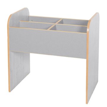 Maplescape Tall Double Book Browser - Grey
