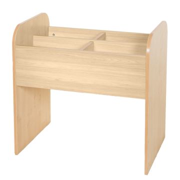 Maplescape Tall Double Book Browser - Maple