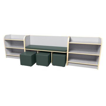 Maplescape Reading Bench - Grey