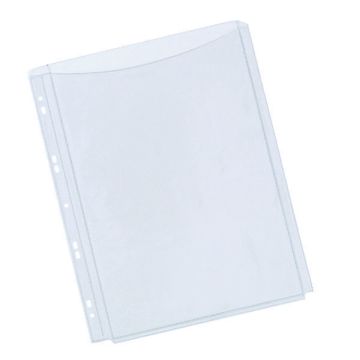 A4 Expanding Plastic Punched Pockets - Pack of 5