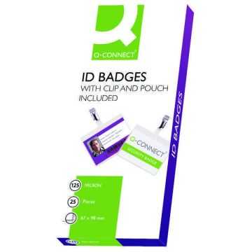 Laminated Badge With Clip - Pack of 25