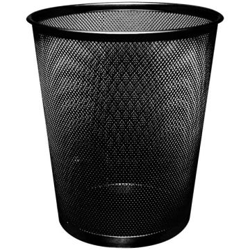 Mesh Waste Bin - Black