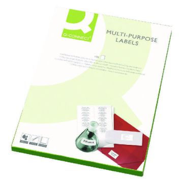 Copier & Laser Labels A4 Square Corners - 16 Per Sheet - Pack of 100