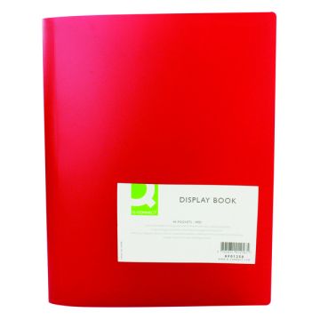 Flexible A4 Display Book 40 Pocket - Red