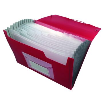 Expanding File 13 Pockets - Red