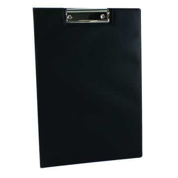 PVC Clipboards Foldover - Black