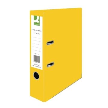 Paperbacked Lever Arch Files A4 - Yellow - Pack of 10