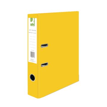 Paperbacked Lever Arch Files Foolscap - Yellow - Pack of 10