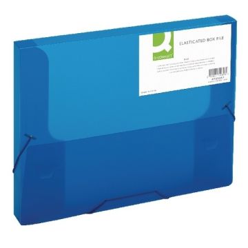 Elasticated Box Files - Blue