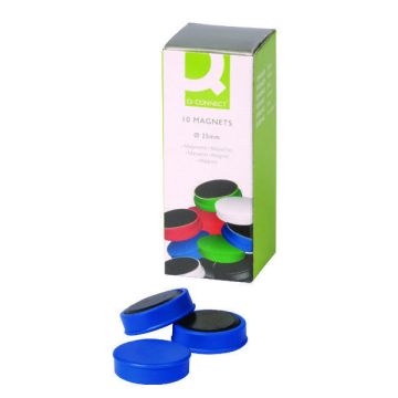 Whiteboard Magnets 25mm Blue - Pack of 10