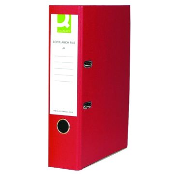 Paperbacked Lever Arch Files Foolscap - Red - Pack of 10